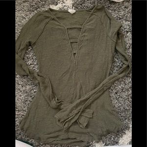 Free people long sleeved top